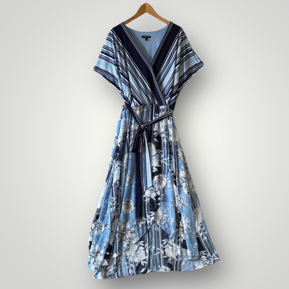 Lane Bryant Maxi Dress Women Size 24 Blue